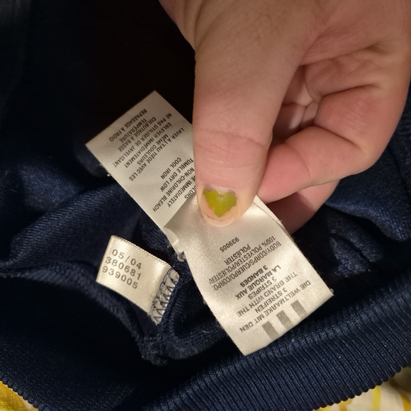 Adidas Dark Blue Track Jacket with Red Detailing - Picture 5 of 8